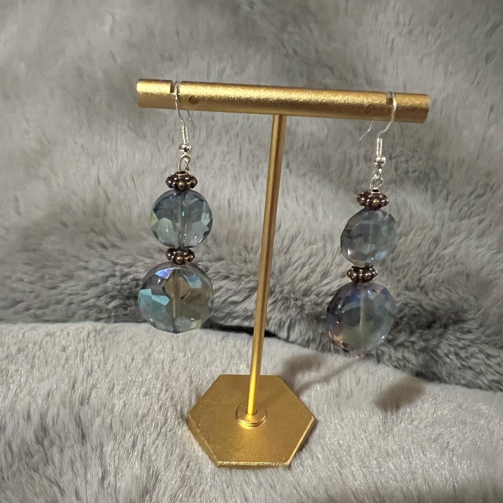 Blue Crystal Earrings